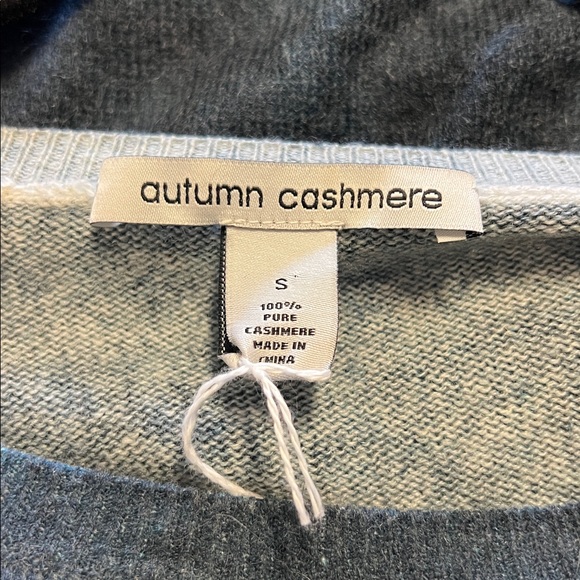 Autumn Cashmere Women’s Teal Blue Tie-Dye Sweater - 100% Cashmere. Size: Small - Picture 2 of 3